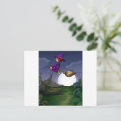 Rotzunge Postkarte (Stehend Vorderseite)