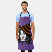 Rotzunge Schürze (Getragen)