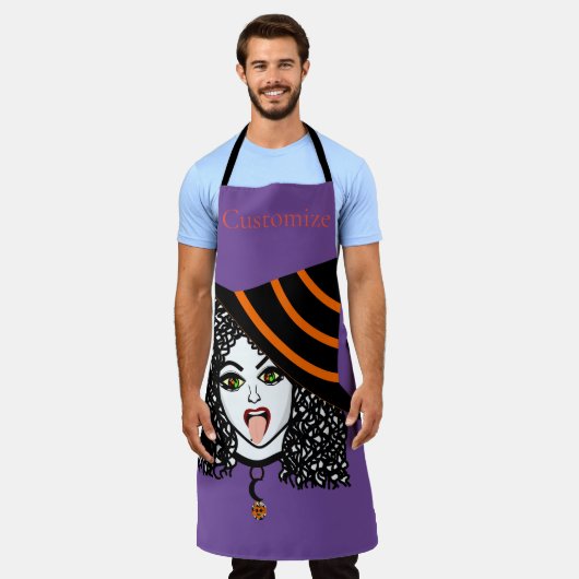 Rotzunge Schürze (Getragen)