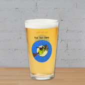 Rotzunge Schwarze Katze Flying Past Moon Broom Sta Glas