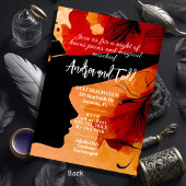 Rotzunge Silhouette; wasserfarbiges Halloween Einladung