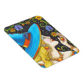 Rotzunge und Bastgewächse Halloween Portrait Magne Magnet (Rechte Seite)