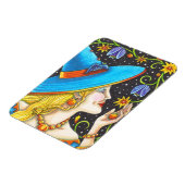 Rotzunge und Bastgewächse Halloween Portrait Magne Magnet (Linke Seite)