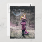 Rotzunge und Schwarze Katzen Postkarte (Vorne/Hinten)