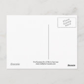 Rotzunge und Schwarze Katzen Postkarte (Rückseite)