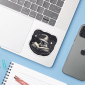 Rotzunge und Zauber Einzigartiger Aufkleber (Laptop mit iPhone)