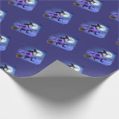 Rotzunge - Wicca Halloween 1 Geschenkpapier (Ecke)