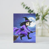 Rotzunge - Wicca Halloween 1 Postkarte (Stehend Vorderseite)