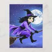 Rotzunge - Wicca Halloween 1 Postkarte (Vorderseite)