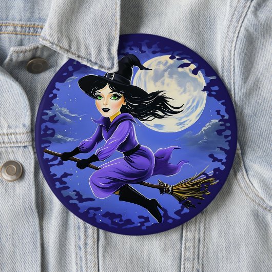 Rotzunge - Wicca Halloween 7 Button (Beispiel)