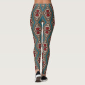 Rotzyanskopper Azulejos Tile Pattern Elegance Leggings (Rückseite)