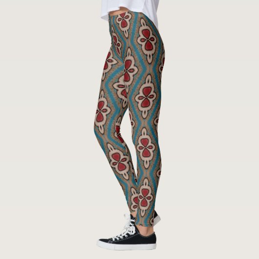 Rotzyanskopper Azulejos Tile Pattern Elegance Leggings (Links)