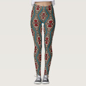 Rotzyanskopper Azulejos Tile Pattern Elegance Leggings (Vorderseite)