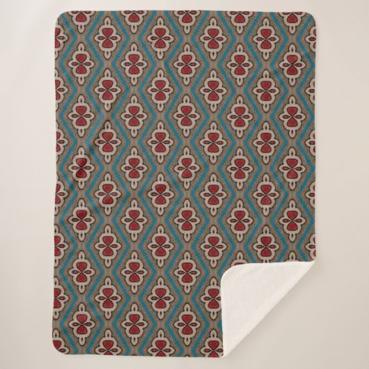 Rotzyanskopper Azulejos Tile Pattern Elegance Sherpadecke (Vorderseite)
