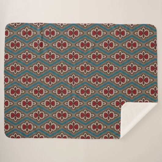 Rotzyanskopper Azulejos Tile Pattern Elegance Sherpadecke (Vorderseite (Horizontal))