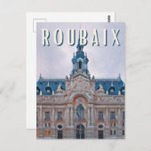 Roubaix Foto Vintage Postkarte (Vorne/Hinten)
