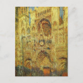 Rouen Cathedral at Sunset by Claude Monet Postkarte (Vorderseite)