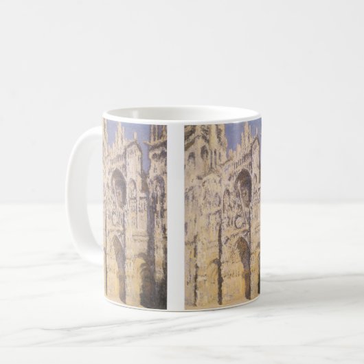 Rouen Cathedral, Harmony Blue Gold by Claude Monet Kaffeetasse (Vorderseite Links)