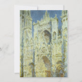 Rouen Cathedral West Facade Sunlight, Claude Monet (Vorderseite)