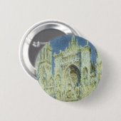 Rouen Cathedral West Facade Sunlight, Claude Monet Button (Vorne & Hinten)