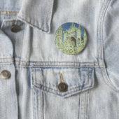 Rouen Cathedral West Facade Sunlight, Claude Monet Button (Beispiel)