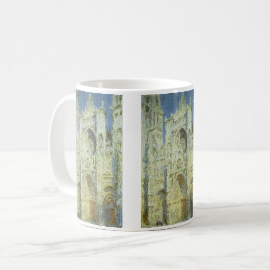 Rouen Cathedral West Facade Sunlight, Claude Monet Kaffeetasse (Vorderseite Links)