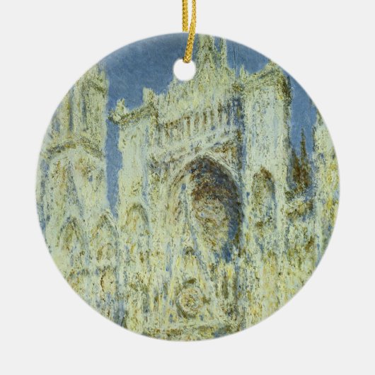 Rouen Cathedral West Facade Sunlight, Claude Monet Keramikornament (Vorne)