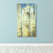 Rouen Cathedral West Facade Sunlight, Claude Monet Leinwanddruck (Insitu (Holzboden))