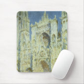 Rouen Cathedral West Facade Sunlight, Claude Monet Mousepad (Mit Mouse)