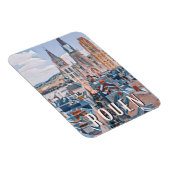 Rouen Foto Vintage Magnet (Rechte Seite)