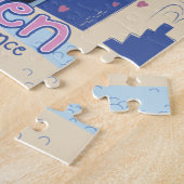 Rouen france Reiseplakat. Puzzle (Seite)