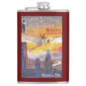 Rouen, Frankreich - Pilot und Flugzeug Flachmann (Vorderseite)