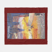 Rouen, Frankreich - Pilot und Flugzeug Fleecedecke (Vorderseite (Horizontal))