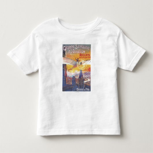 Rouen, Frankreich - Pilot und Flugzeug Kleinkind T-shirt (Vorderseite)