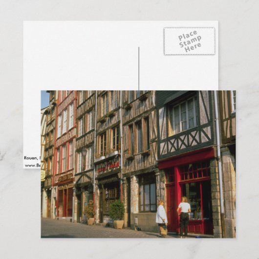 Rouen, Frankreich Postkarte (Vorne/Hinten)