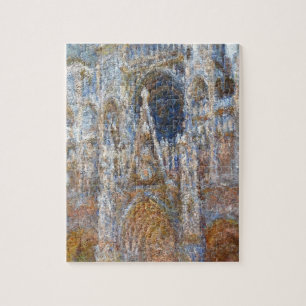 Rouen-Kathedrale, Magie im Blau durch Claude Monet Puzzle