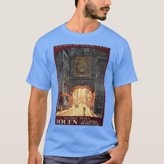 Rouen Normandie Frankreich Vintager Eisenbahn-Verk T-Shirt