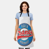 Rouen Normandy Frankreich Retrologo Schürze (Getragen)