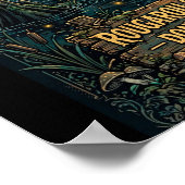 Rougarou — Bayou-Warnschild Poster (Ecke)