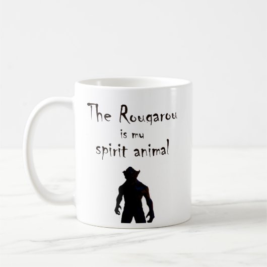 Rougarou ist meine Geist TierCajun Werewolf-Tasse Kaffeetasse (Links)