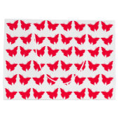 Rouge Bold Mod Butterflies Große Geschenktüte (Rückseite)