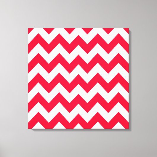 Rouge Bold Zickzack in Emporio Moffa Leinwanddruck (Vorderseite)
