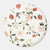 Rouge Crème Erdbeeren Magnet (Vorne)