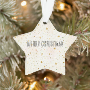 Rouge Creme Gold Sterne Weihnachten Ornament