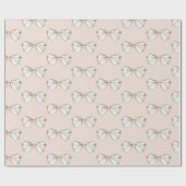 Rouge-Creme-Herzbrille Geschenkpapier (Flach)