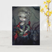 Rouge-" Gruß-Karte "Le Petit Chaperon Karte (Gelbe Blume)