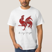 Rouge Le Coq der rote Hahn T-Shirt (Vorderseite)