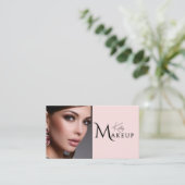 Rouge-Make-up-Artist-QR-Code-Social-Icon Visitenkarte (Stehend Vorderseite)