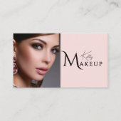 Rouge-Make-up-Artist-QR-Code-Social-Icon Visitenkarte (Vorderseite)