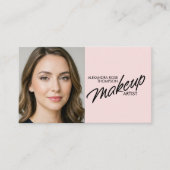 Rouge-Make-up-Artist-QR-Code-Social-Icon Visitenkarte (Vorderseite)
